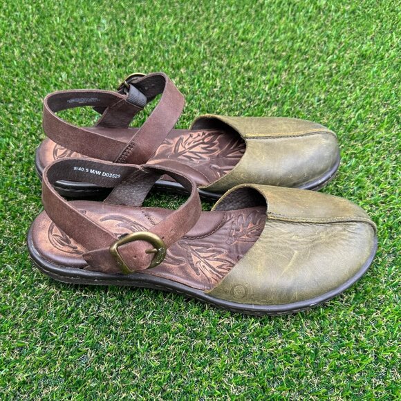 Born Boho Indie Brown Leather Sandals Women’s Size 9. - Picture 1 of 8